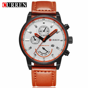 Curren Quartz Watch Men Top Brand Luxury Leather