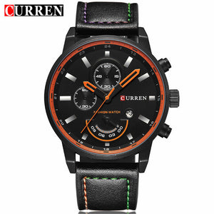 Curren Quartz Watch Men Top Brand Luxury Leather