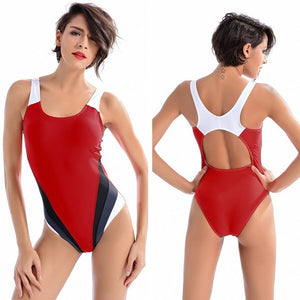 New! Women Professional Sport Triangular Piece Swimsuit One Piece Swimwear