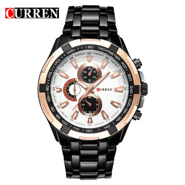 Luxury full stainless steel Watch Men Business