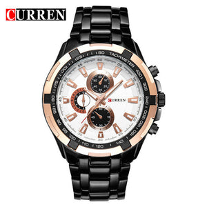 Luxury full stainless steel Watch Men Business