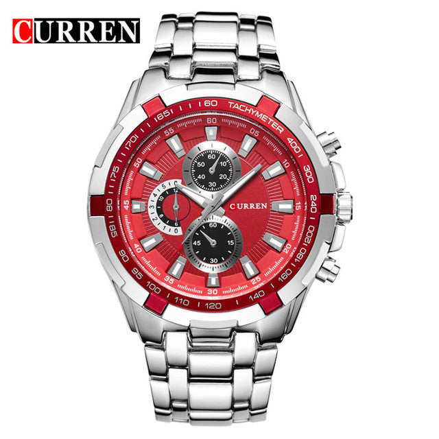 Luxury full stainless steel Watch Men Business