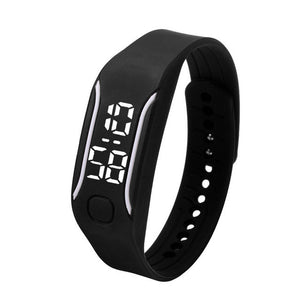 LED Digital Sport Watches Silicone Rubber Running Watch