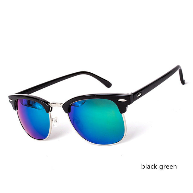 Half Metal Sunglasses Mirror UV Men & Women