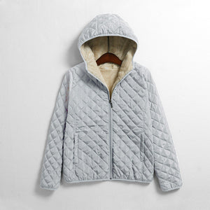 Hooded Fleece Women Winter Jacket 2017
