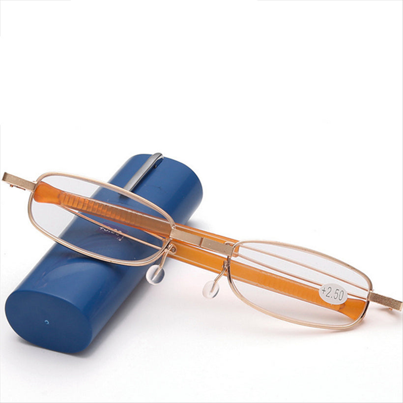 Pencil Case Portable Metal Frame Eyeglasses Women Men