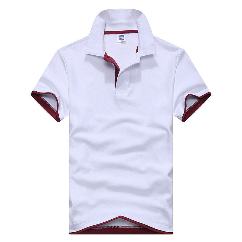 New men's polo shirt men short sleeve cotton