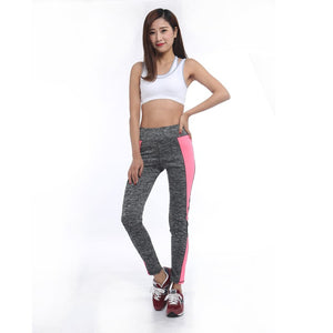 Women Activewear Pink Dark Grey Leggings Workout