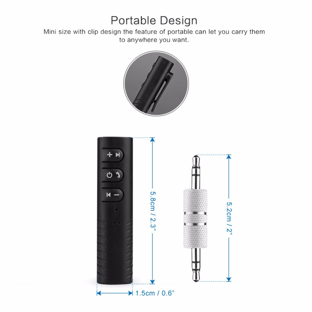 Mini Bluetooth Car Kit Audio Receiver Adapter