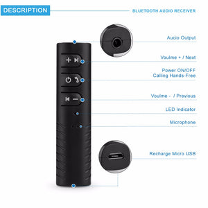 Mini Bluetooth Car Kit Audio Receiver Adapter