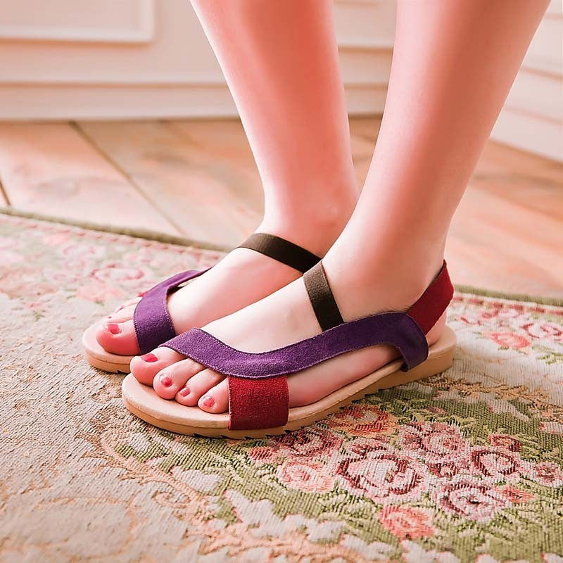 Women Sandals Shallow Sandal Ladies Mix Colors