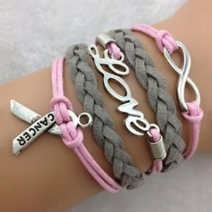Breast cancer bracelet