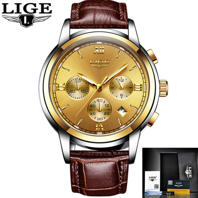 LIGE New Chic Mens Watches