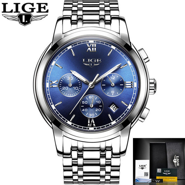 LIGE New Chic Mens Watches