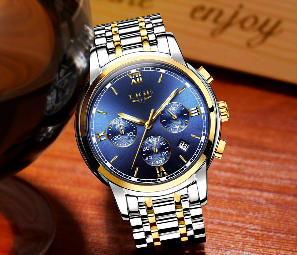 LIGE New Chic Mens Watches