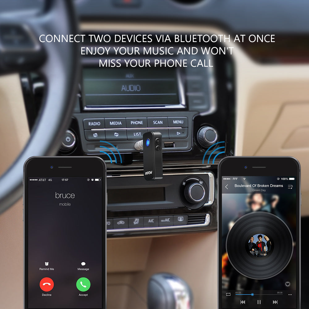 MPOW Upgraded Car Bluetooth 4.1 /Receiver