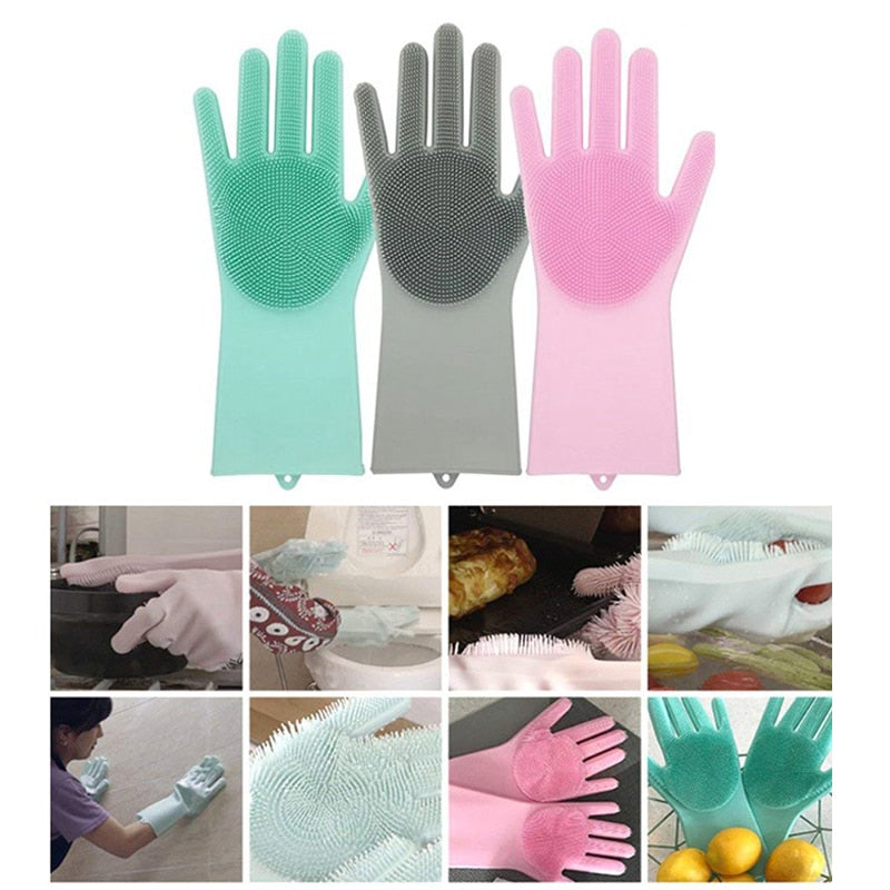 Magic Gloves Dish Washing