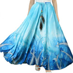 Full Skirt Real Peacock Feather Elastic Waist Expansion Bottom