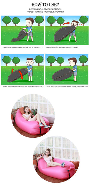 Inflatable Lazy Beach Sofa Bed